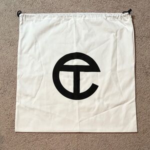 Telfar White Dust Bag with Drawstring